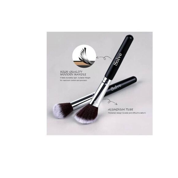 NEW~32 PC. PROFESSIONAL Makeup Brush Set~Wooden Handles~Soft Brushes - Picture 4 of 8